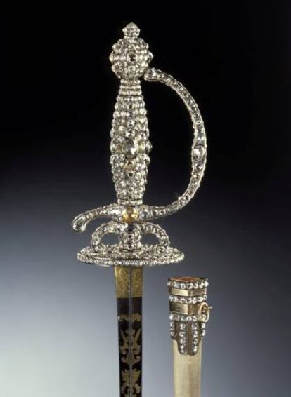 Una espada robada en el palacio real de Dresde.