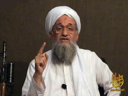 Ayman al-Zawahiri, actual número uno de Al Qaeda, en un mensaje difundido por televisión, el pasado 8 de junio.