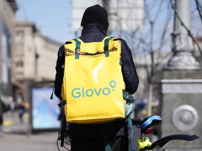 Un repartidor de Glovo.