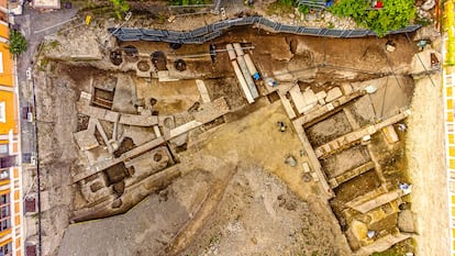 Vista panorámica de las excavaciones que creen haber encontrado el teatro de Nerón (imagen cedida por la Superintendencia Especial de Roma).