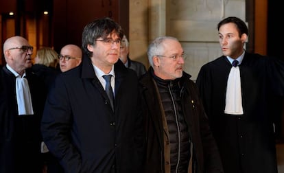 Carles Puigdemont in Brussels on Tuesday.