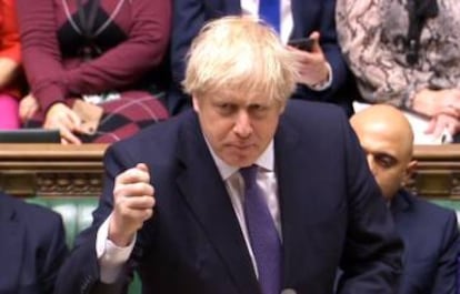 El primer ministro británico Boris Johnson, el pasado viernes. 