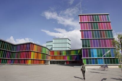 Exterior del Museo de Arte Contemporáneo de Castilla y León (MUSAC), de León. 