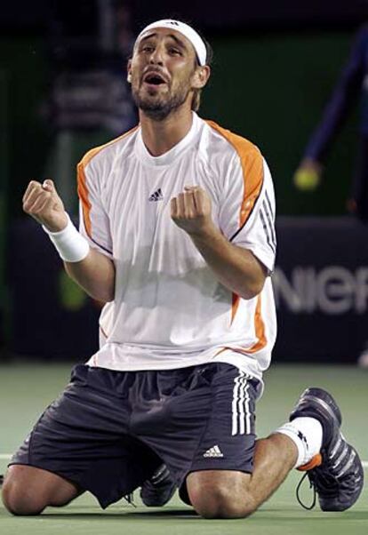 Baghdatis, tras derrotar a Nalbandián.