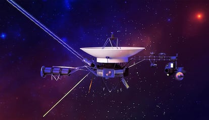 Sonda Voyager 1 de la NASA en el espacio