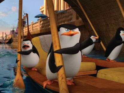 Los protagonistas de 'Los pingüinos de Madagascar'.