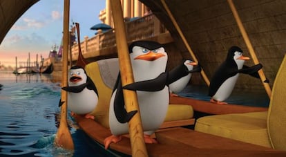 Los protagonistas de 'Los pingüinos de Madagascar'.