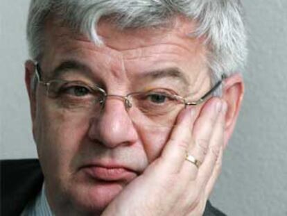 Joschka Fischer, ayer en el Instituto Goethe de Madrid.