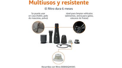 Este aspirador Amazon incluye un cepillo especial para llegar a las zonas más escondidas