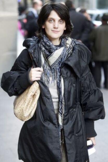 Pilar Sánchez Acera, en una calle de Madrid.