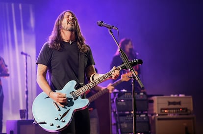 Dave Grohl, en una actuación en línea con Foo Fighters el 28 de enero.
