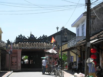 Una calle de la ciudad antigua de Hoi An.