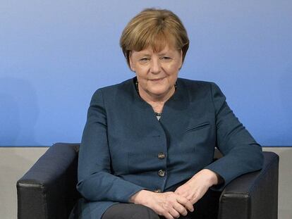 La canciller Angela Merkel, durante su intervención el sábado en la Conferencia de Segurida de Múnich.
