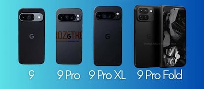 Todos los modelos de la gama Google Pixel 9 de smartphones