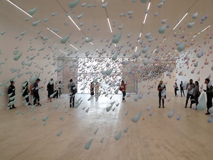 Una vista de la obra 'Melody' en el Museo Jumex de la Ciudad de México.