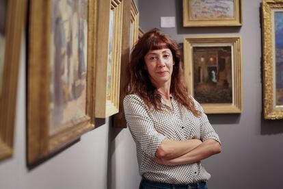 Isabel García-Monton, propietaria de la galería de arte Jorge Juan, en Feriarte.