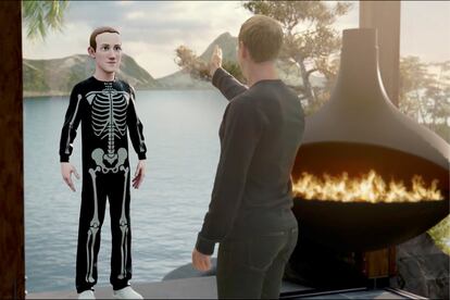 Mark Zuckerberg apresenta Meta, o novo nome da campanha do Facebook, e mostra seu avatar na realidade virtual.