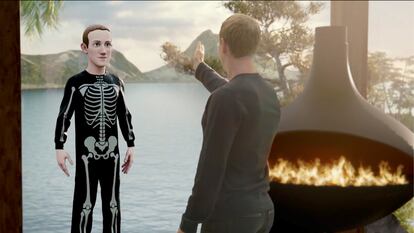 Mark Zuckerberg apresenta Meta, o novo nome da campanha do Facebook, e mostra seu avatar na realidade virtual.