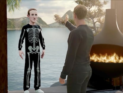 Mark Zuckerberg apresenta Meta, o novo nome da campanha do Facebook, e mostra seu avatar na realidade virtual.