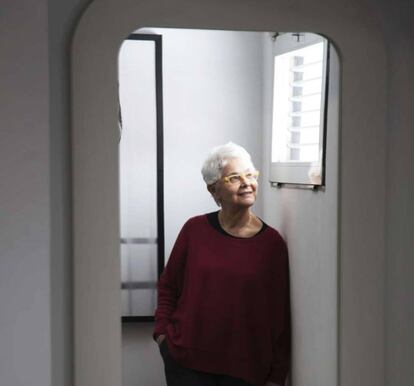 Liliana Porter, fotografiada en la galería Espacio Mínimo de Madrid.