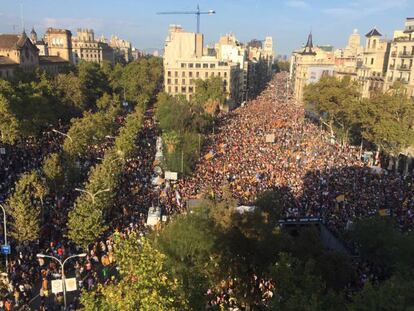 Manifestació del passat dia 3 a la plaça Universitat.