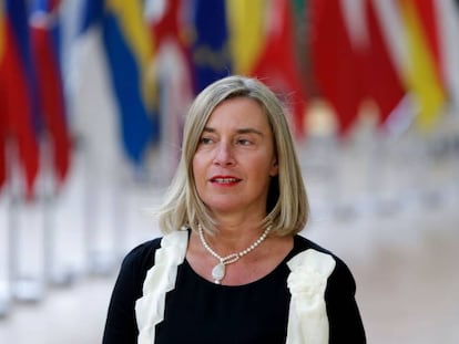 Federica Mogherini, el 20 de junio de 2019 en Bruselas.