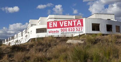 Un proyecto de vivienda inacabado en Andalucía. 