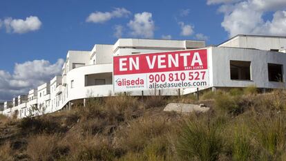 Un proyecto de vivienda inacabado en Andalucía. 