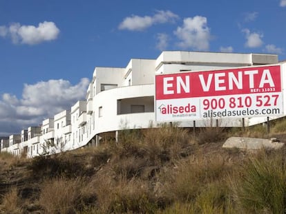 Un proyecto de vivienda inacabado en Andalucía. 
