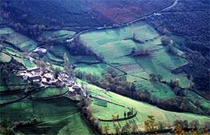 Pallozas en Babia, en León.