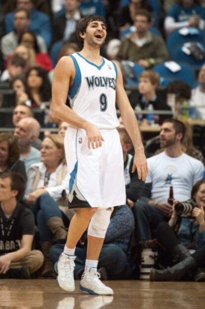 Ricky, durante el partido ante los Mavericks.