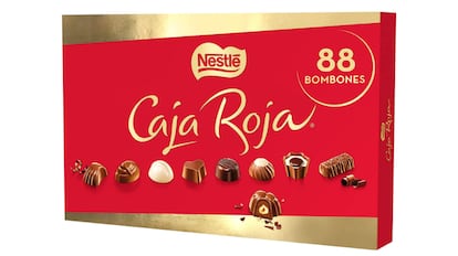 Caja Roja de bombones Nestlé para San Valentín