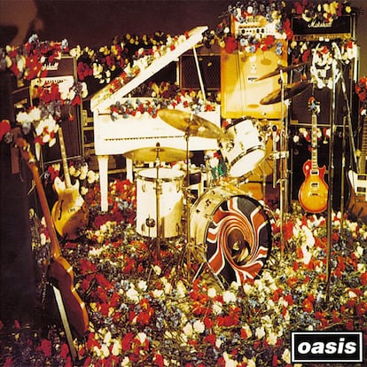 Portada del sencillo de Oasis, un guiño a los Beatles.