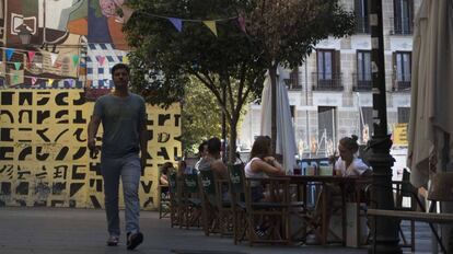 Vista de la calle Embajadores en Madrid. 