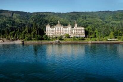 Grand Hotel des Borromées, a orillas del lago Maggiore, en Stresa (Italia).