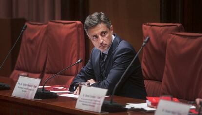 El fiscal Emilio S&aacute;nchez Ulled, durante su comparecencia en el Parlament.