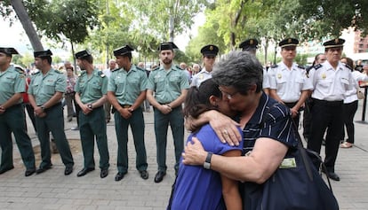 Acte commemoratiu del 25è aniversari de l'atemptat d'Hipercor a Barcelona.