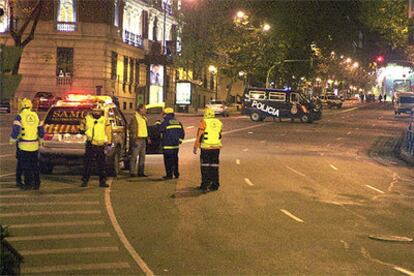 Un amplio dispositivo de seguridad cortó durante casi dos horas la calle Génova y sus alrededores.