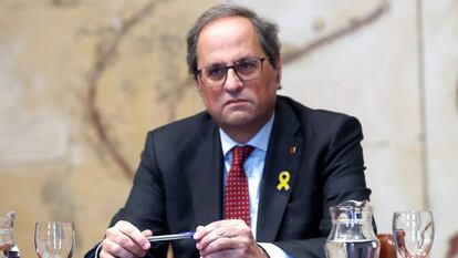 El presidente de la Generalitat, Quim Torra.  