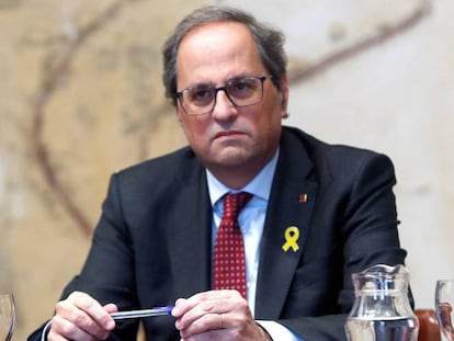 El presidente de la Generalitat, Quim Torra.  