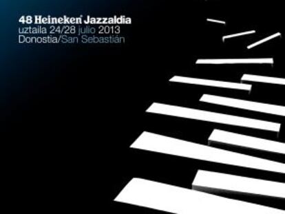 El cartel ganador del festival de jazz de San Sebastián, obra del diseñador Ricardo Bermejo.