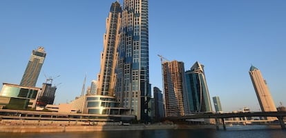 La ciudad de Dubai desde el Canal