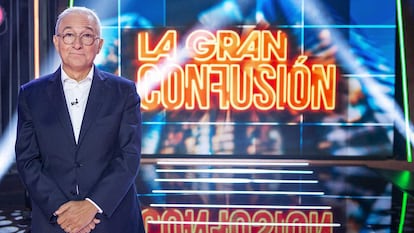 Xavier Sardà, en el plató de 'La gran confusión'.