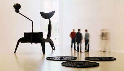 La escultura "El gran pasapuré (Mouli-Julienne)", de Mona Hatoum.