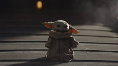 'Baby Yoda', en el quinto capítulo de 'The Mandalorian'.