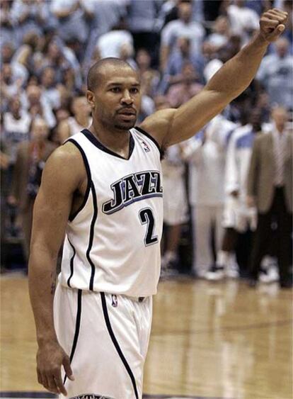 Derek Fisher, en el partido contra los Warriors