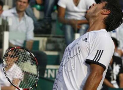 Verdasco se lamenta durante el encuentro