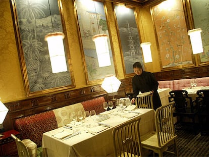 Interior del restaurante Asia Gallery, en el hotel Palace de Madrid.