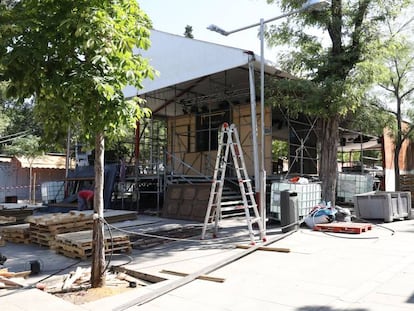 El corral en la Cuesta de Moyano, el 21 de agosto de 2017. 