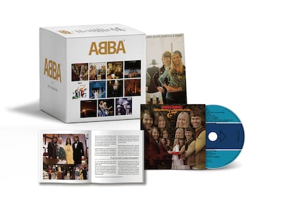 Bodegón de la colección ABBA, que reúne su discografía.